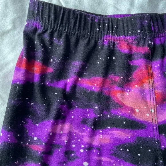Galaxy Print Leggings for Women - Picture 2 of 2